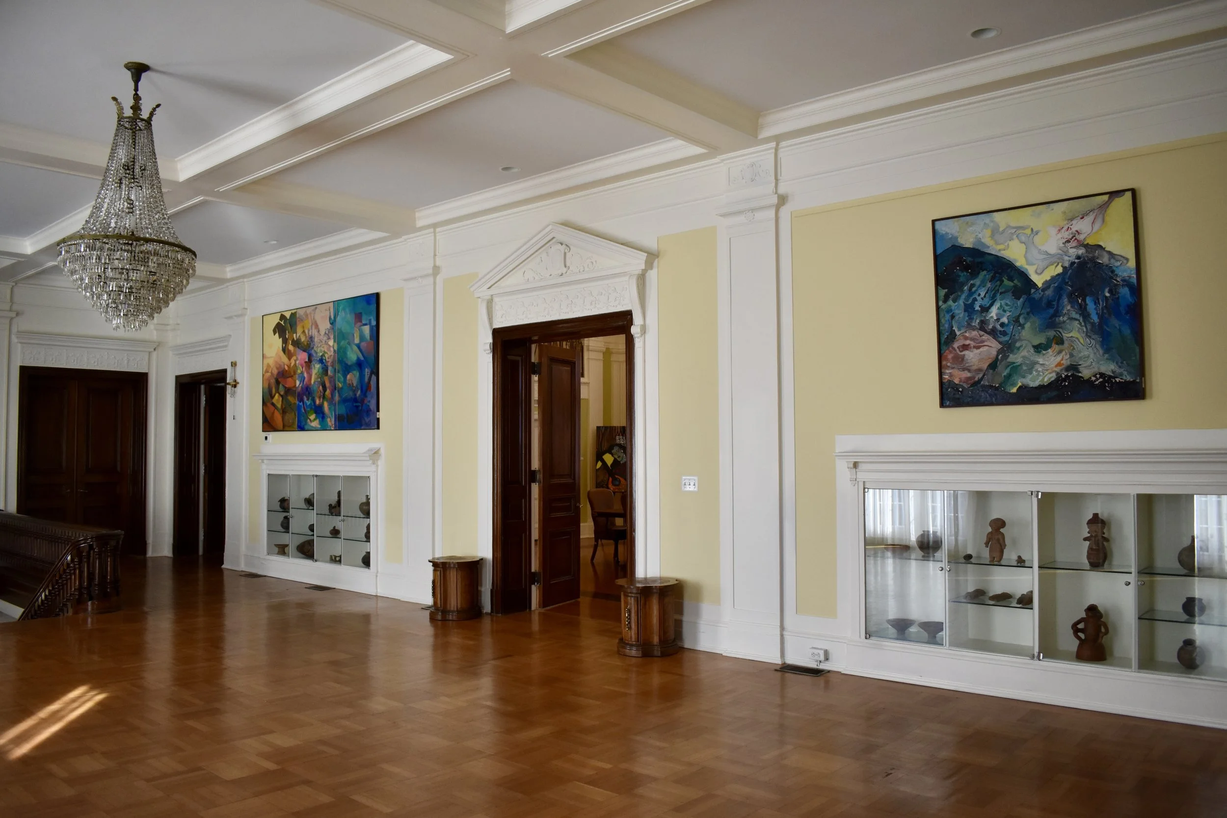 The interior of the current Embassy of Ecuador on 15th Street NW. Photo by Molly McCluskey for Diplomatica Global Media.