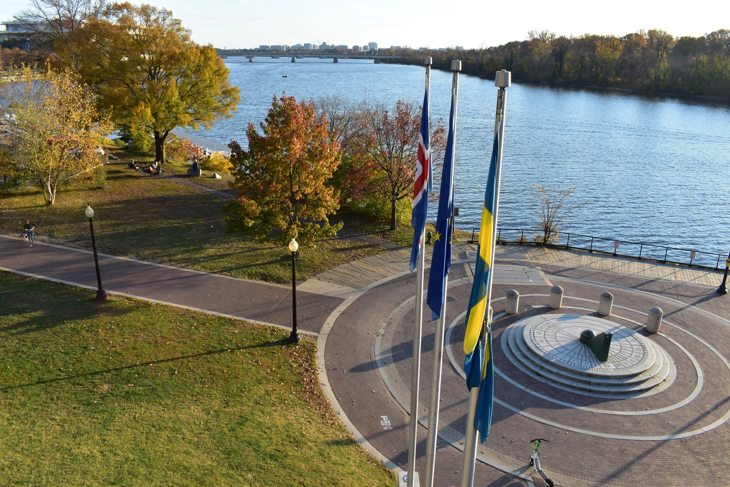 The view from the ambassador’s quarters in the House of Sweden. Photo by Diplomatica Global Media.