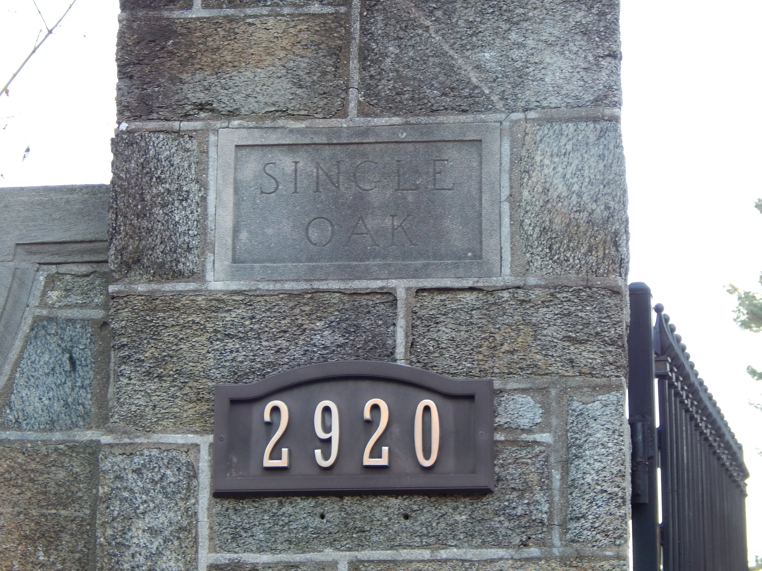 Visitors to the Swiss Ambassador's residence might not notice this nod to the property's history as they enter the drive. Photo by Diplomatica Global Media.