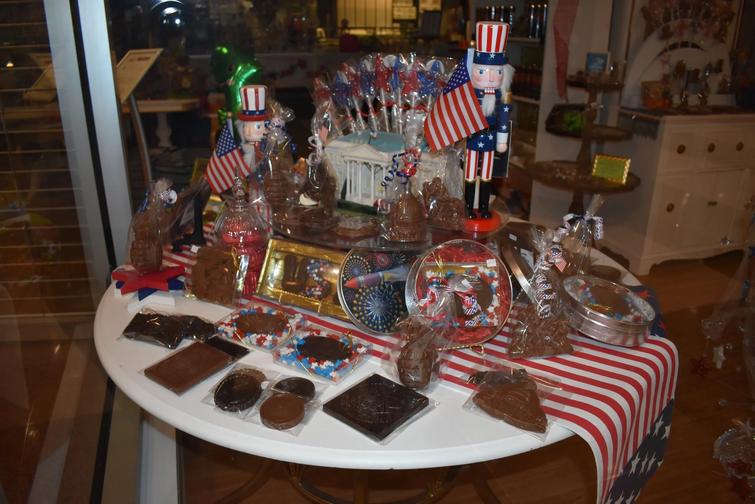 Among the many items for sale in Pentagon shops are grenades made of chocolate. Photo by Diplomatica Global Media.