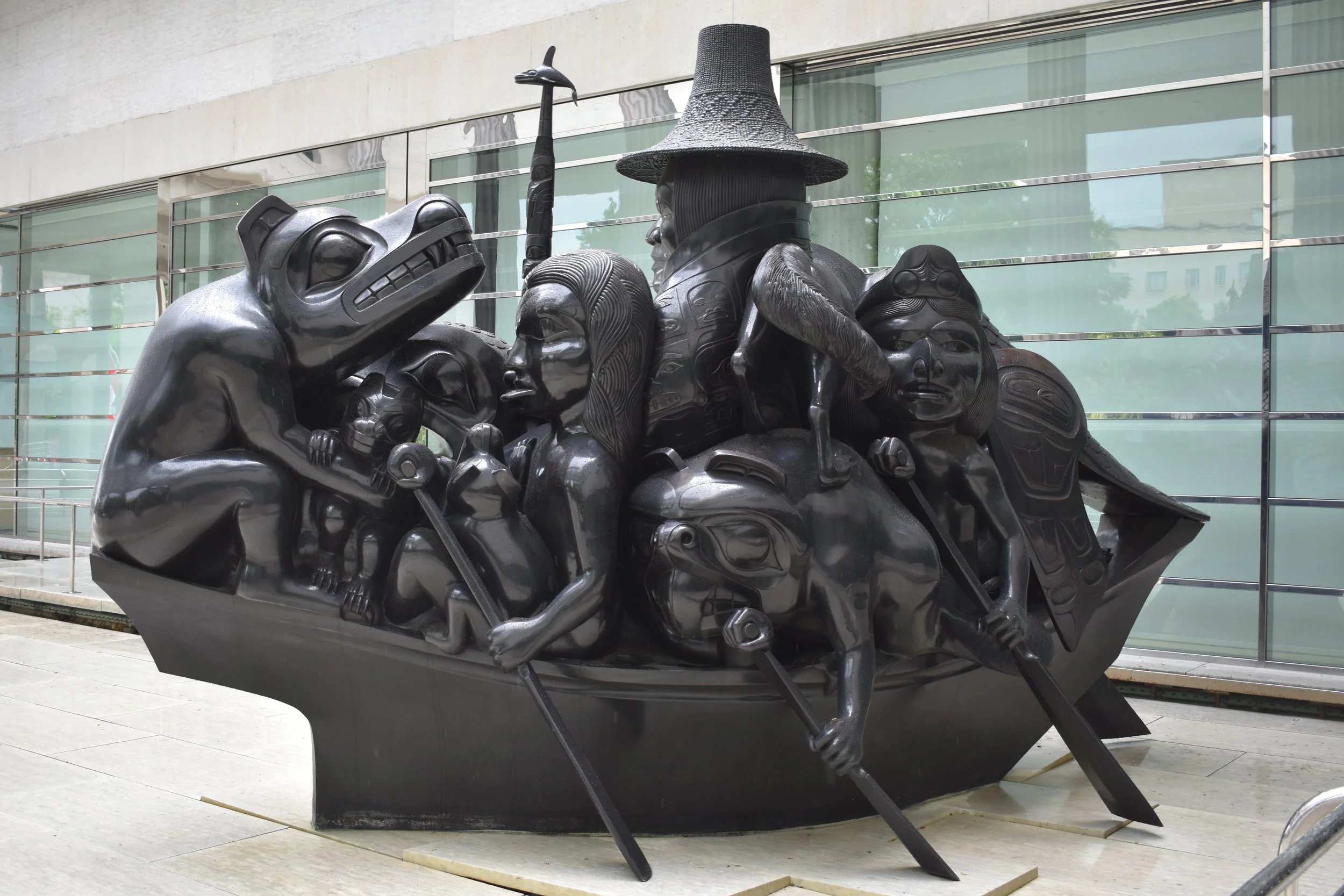 Rear view of Bill Reid sculpture. Photo by Molly McCluskey.