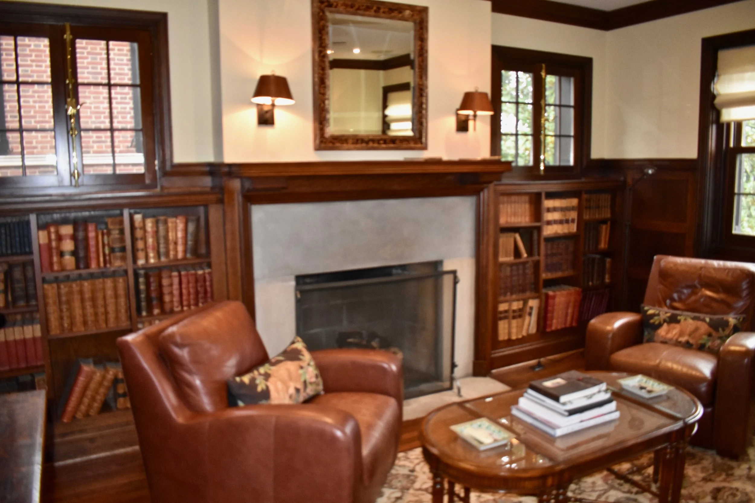 The study at the residence. Photo by Molly McCluskey.