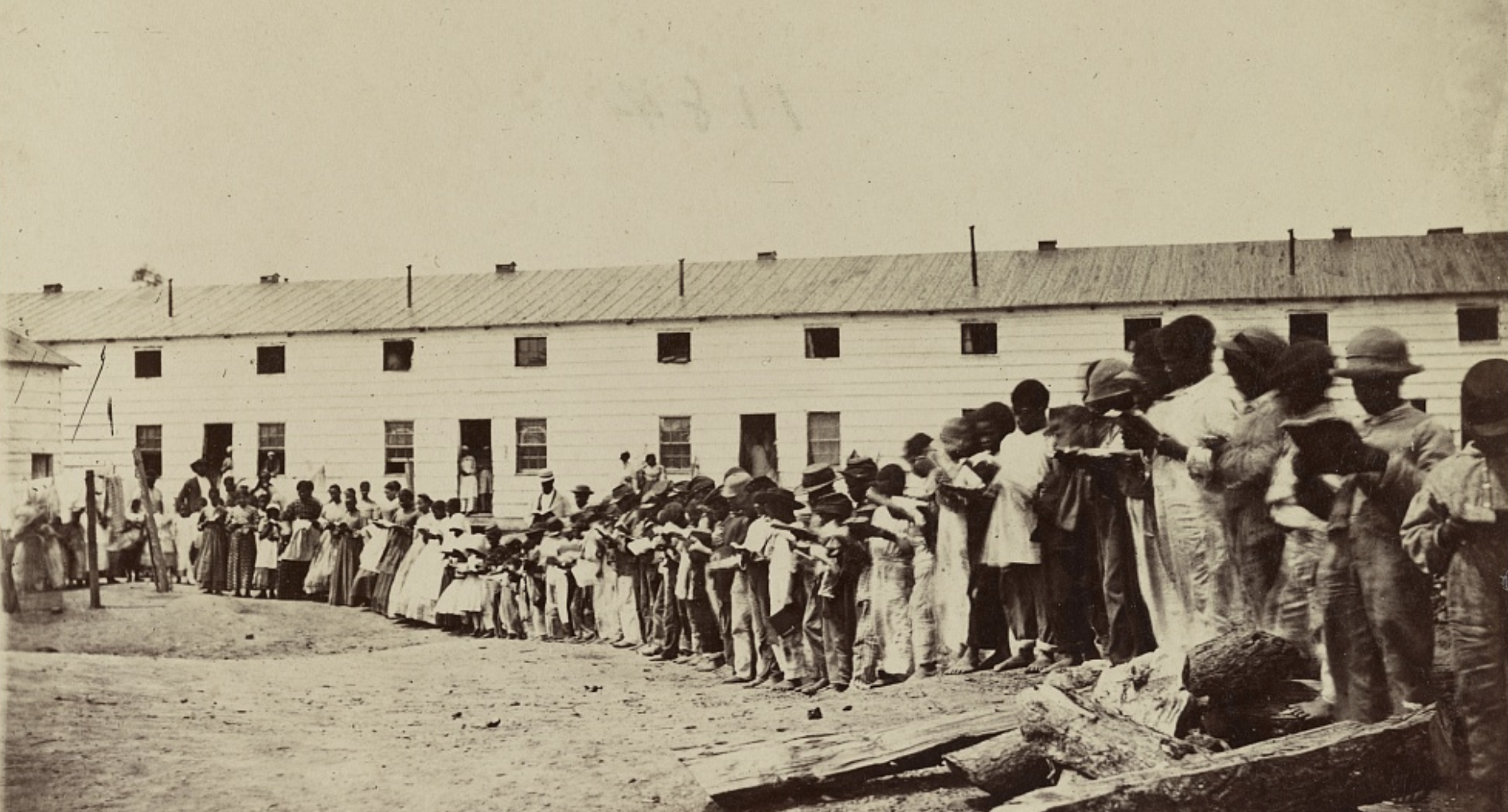 Freedman’s Village in Arlington which, when dispersed, led to the creation of many predominantly Black neighborhoods in Arlington, some of which were later displaced by the Pentagon’s construction. Photo courtesy of the Library of Congress.