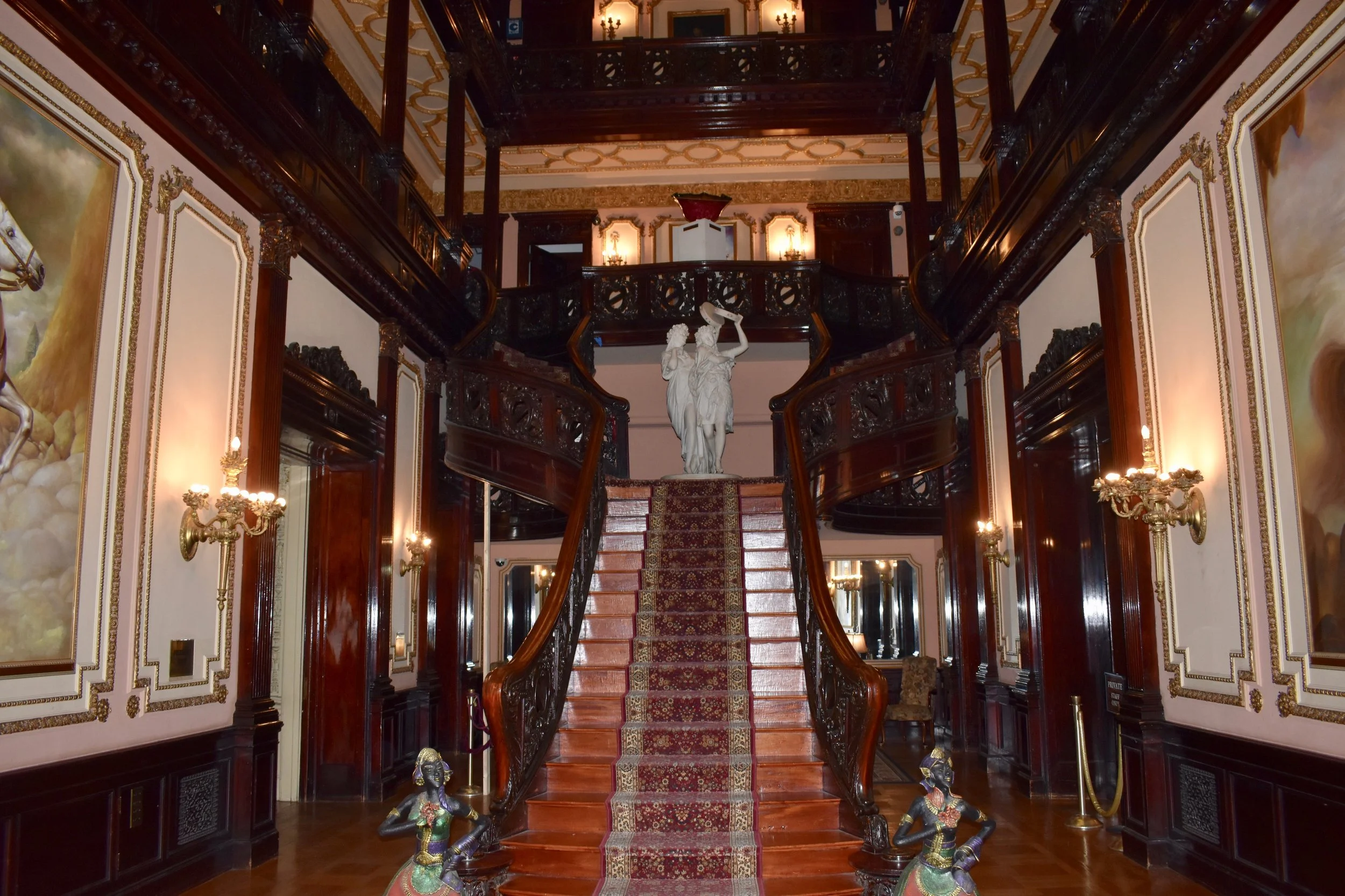 The grand entryway in the Walsh-McLean house, now the Embassy of Indonesia. Photo by Molly McCluskey.