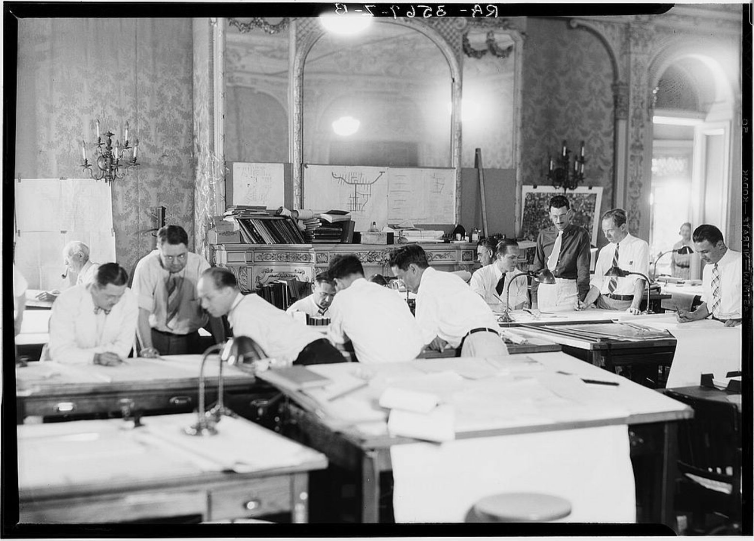 Like many grand mansions, 2020 was temporarily used to assist with World War II efforts. Photo credit: Library of Congress.
