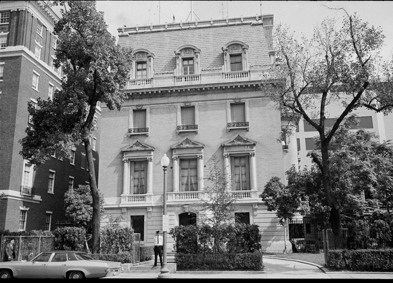 The former Soviet Union embassy, now the residence of the Russian ambassador, on Sixteenth Street. Photo courtesy of the Library of Congress.